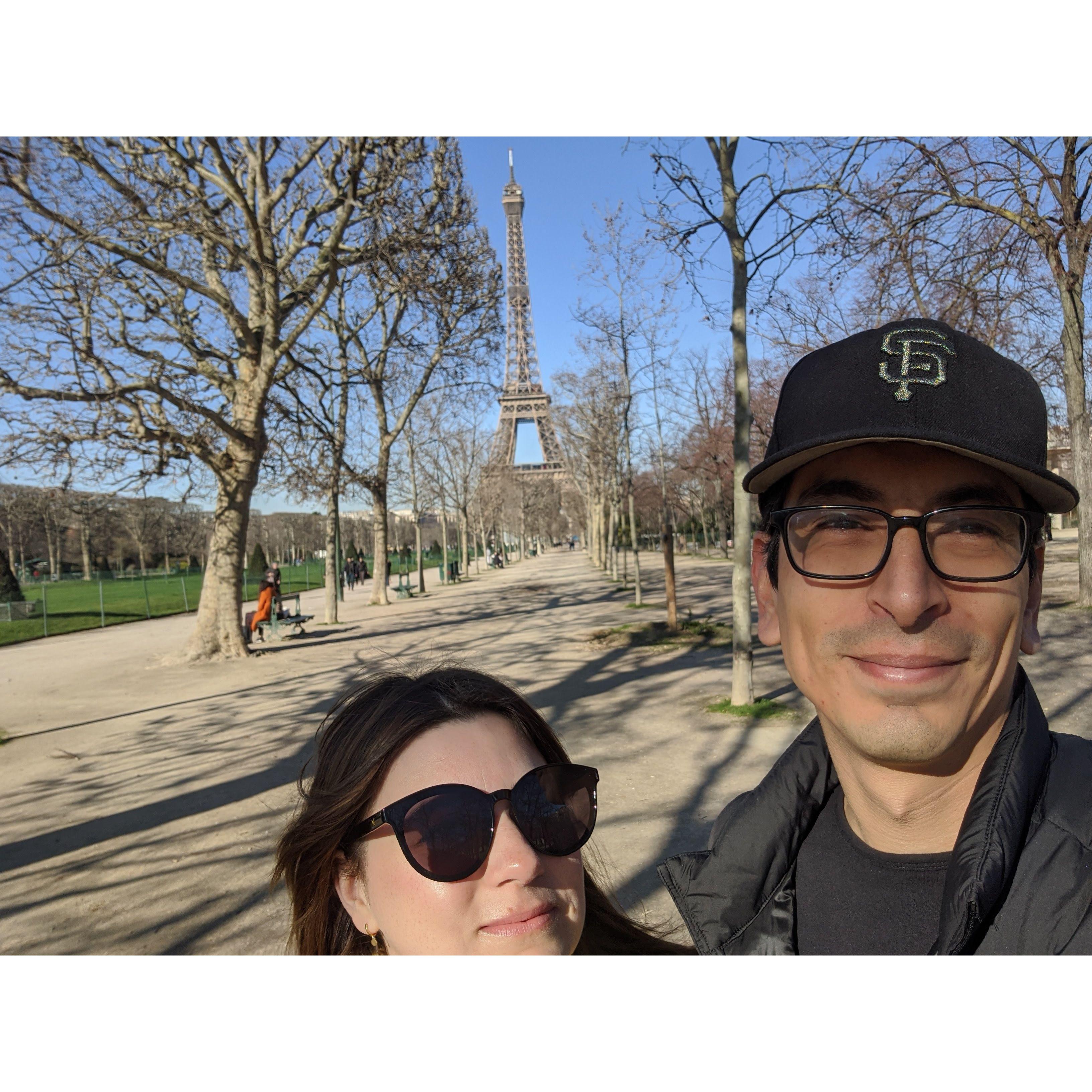When we missed our flight home from Spain and went to Paris in early 2020