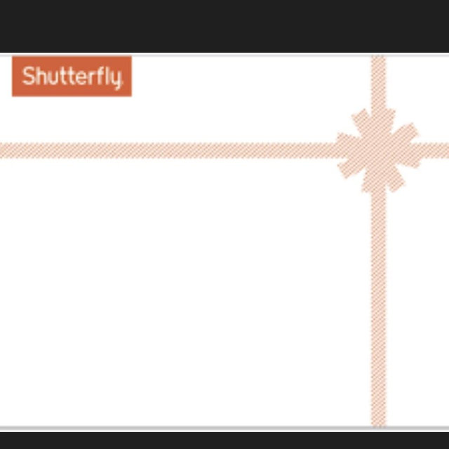 Shutterfly gift card