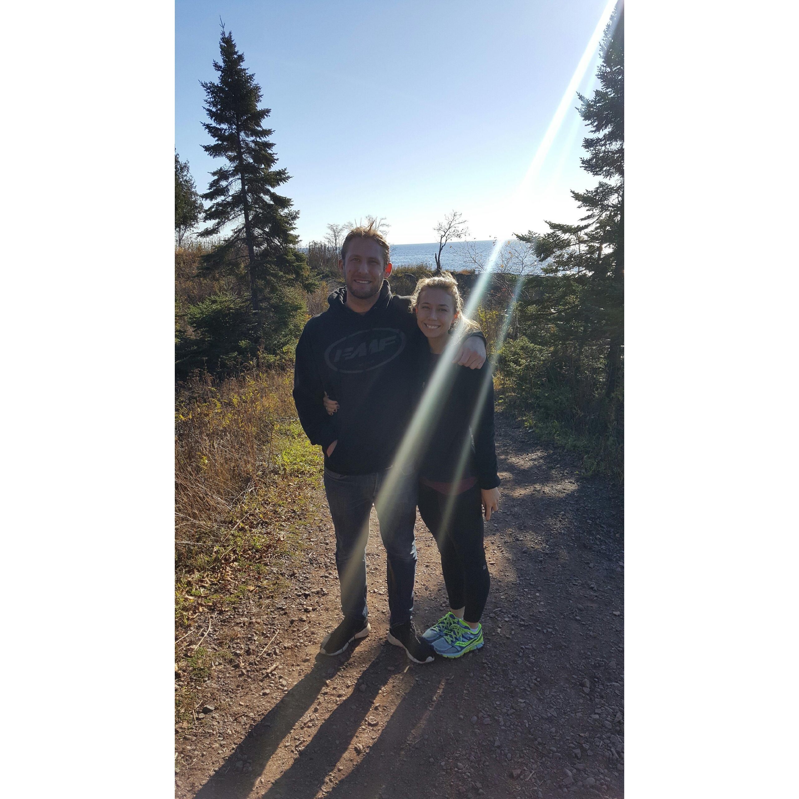 Hiking the North Shore on Lake Superior for my 32nd birthday.