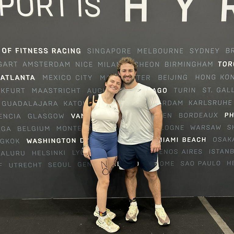 Before completing our first Hyrox together