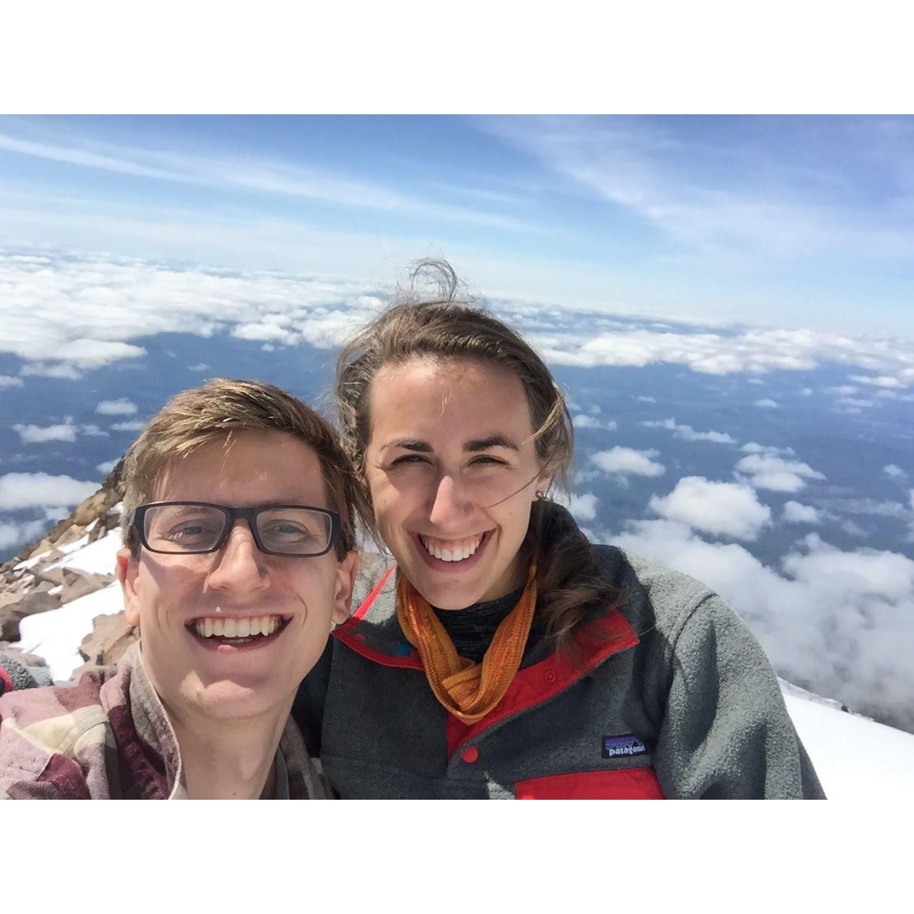 First summit together! Mt. McLoughlin, May 24, 2015.