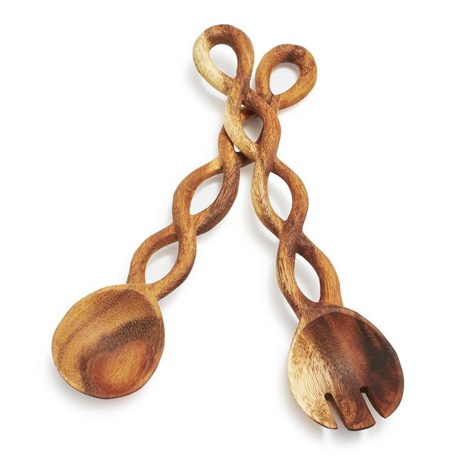 Acacia Twist Servers, Set of 2