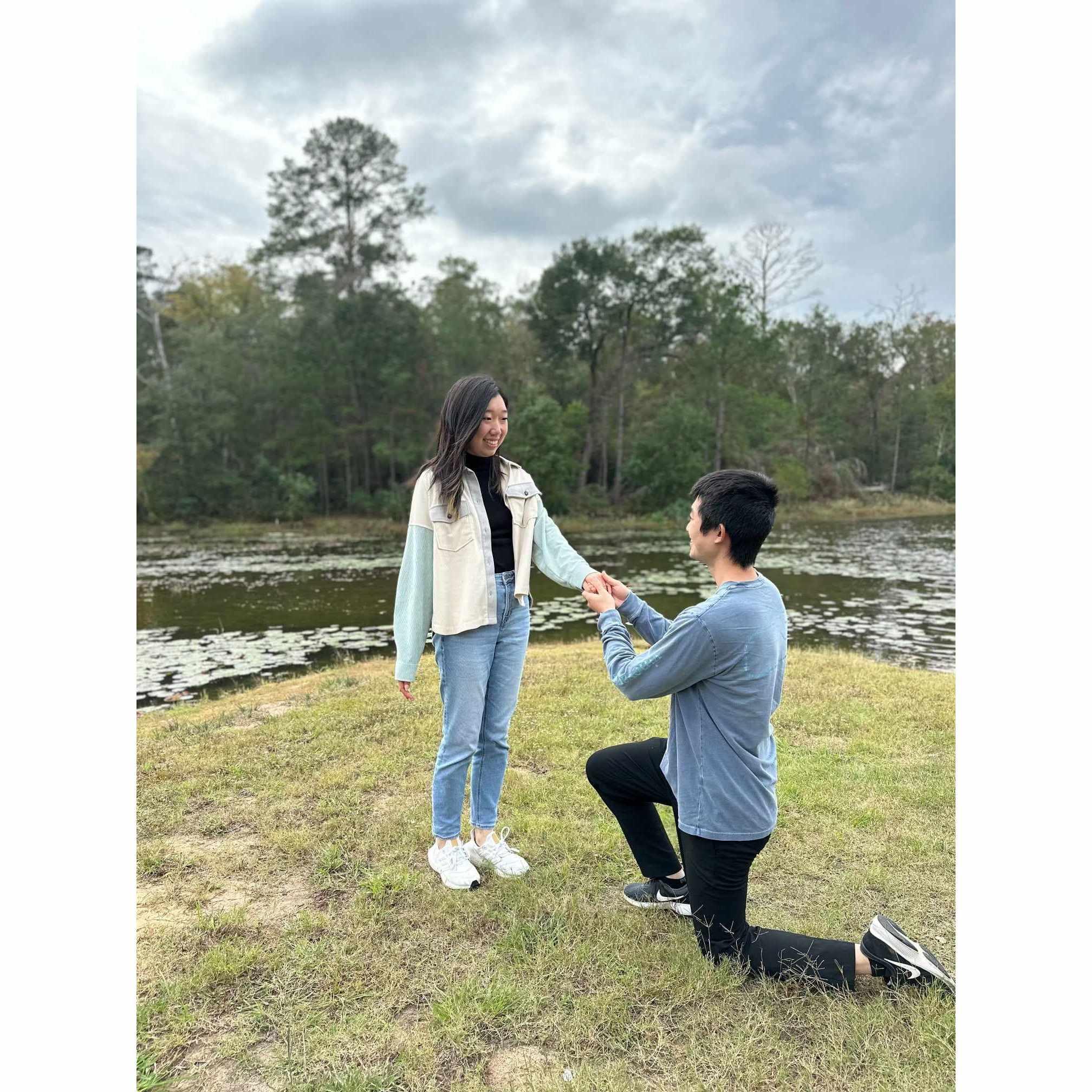 Shoutout to the best shepherd's wife ever Grace Park for insisting we re-enact our engagement haha