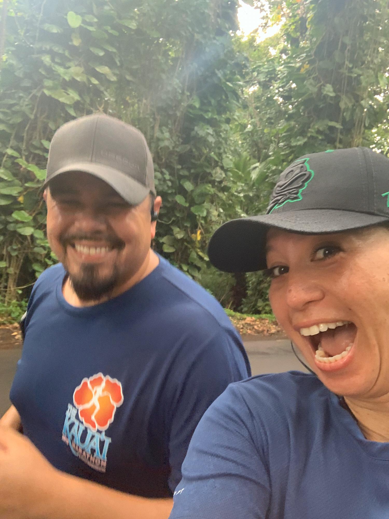 We did the Kauai half marathon together once!!!