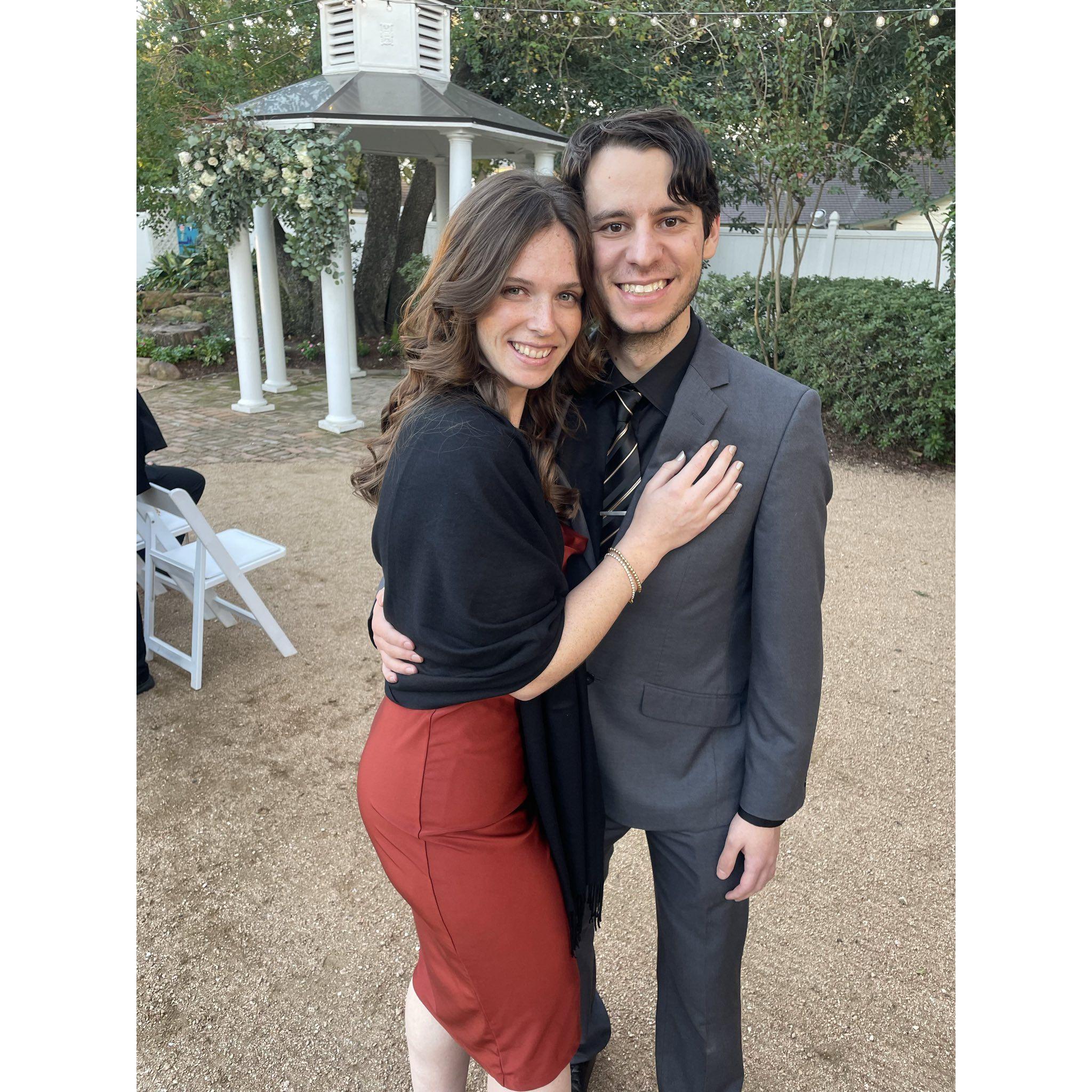 At my brother's wedding