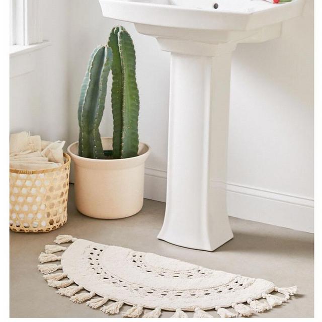 Crotchet Sun Bath Mat - Cream