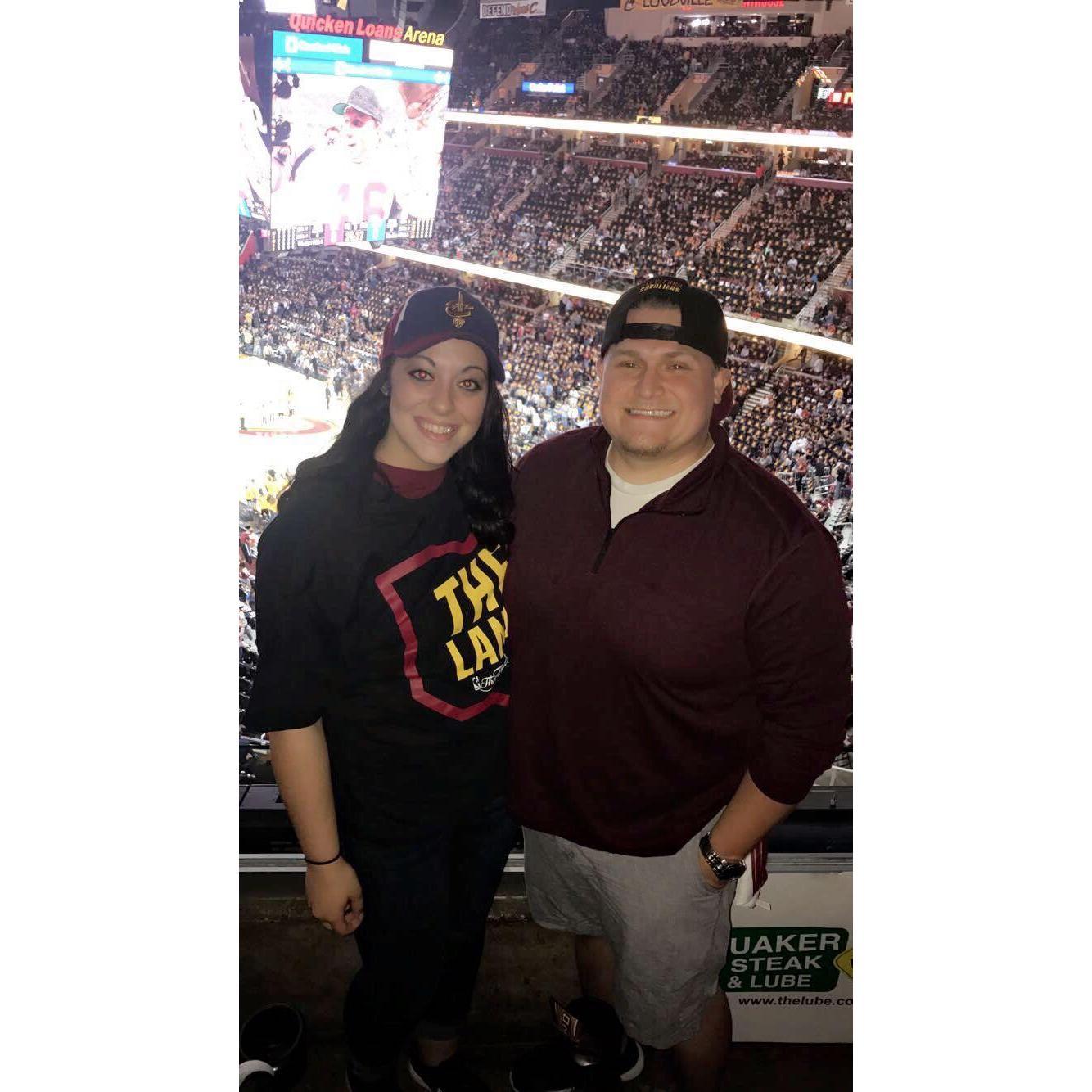 Watching the Cleveland Cavaliers win the NBA Championship and attending Game 1 of the Series!