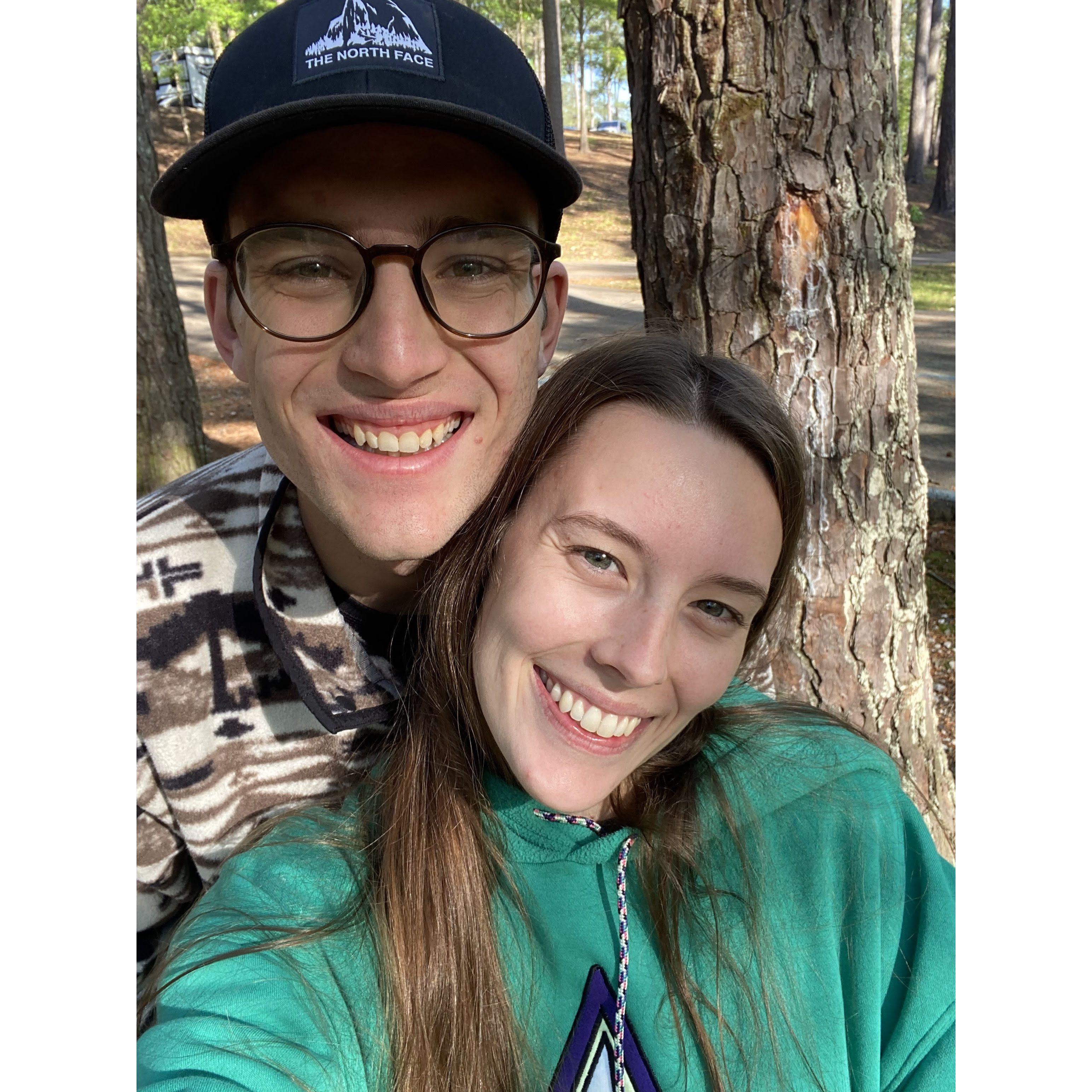 The first of many camping trips