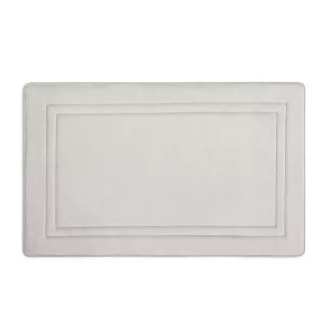 Simply Essential™ Memory Foam21" x 34" Bath Mat in Chrome