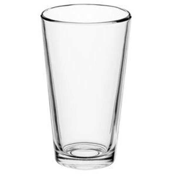 Anchor Hocking 16 oz. Rim Tempered Mixing Glass / Pint Glass - 24/Case