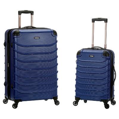 Rockland Special 2pc Expandable ABS Spinner Luggage Set - Blue