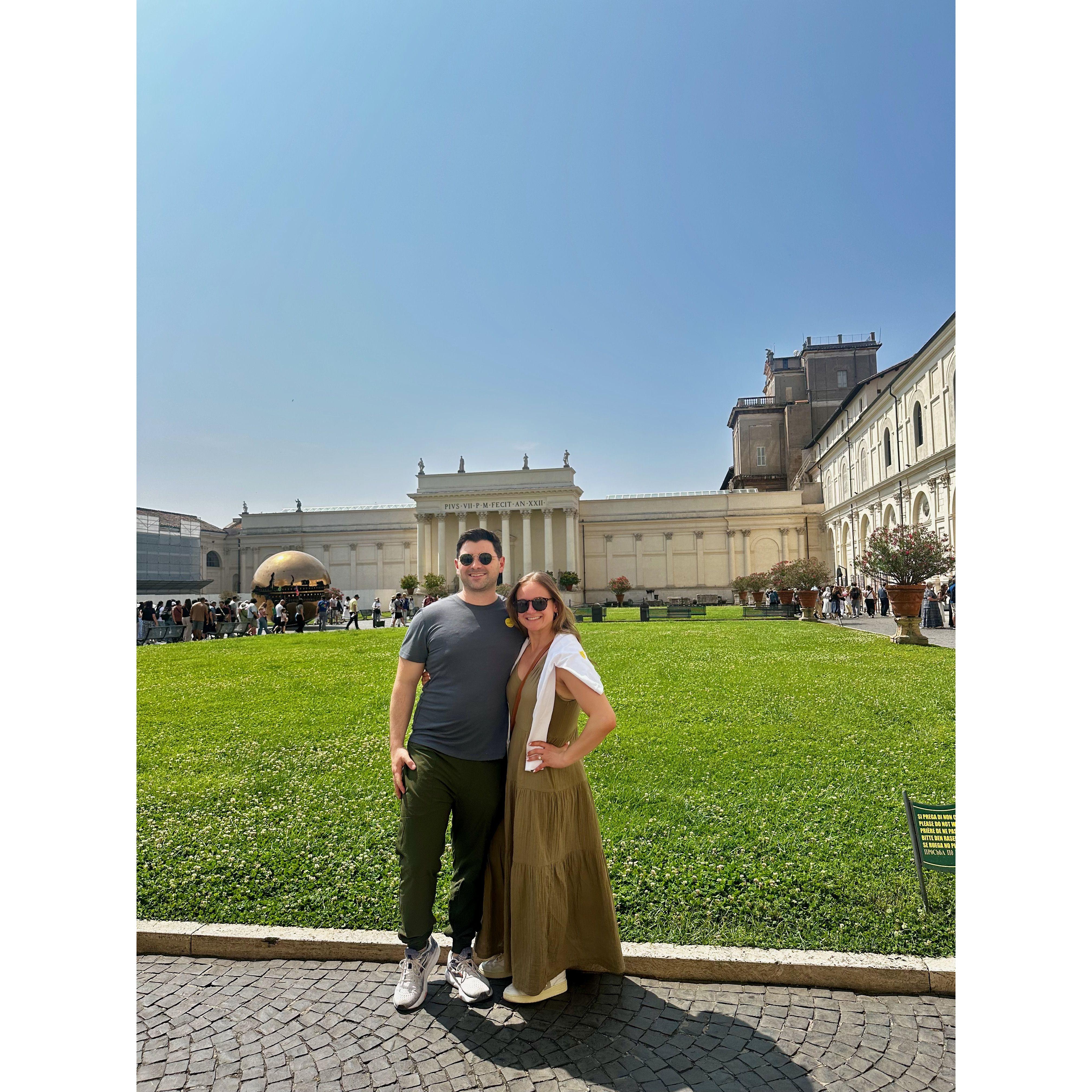 Toured the Vatican Museums in Rome.