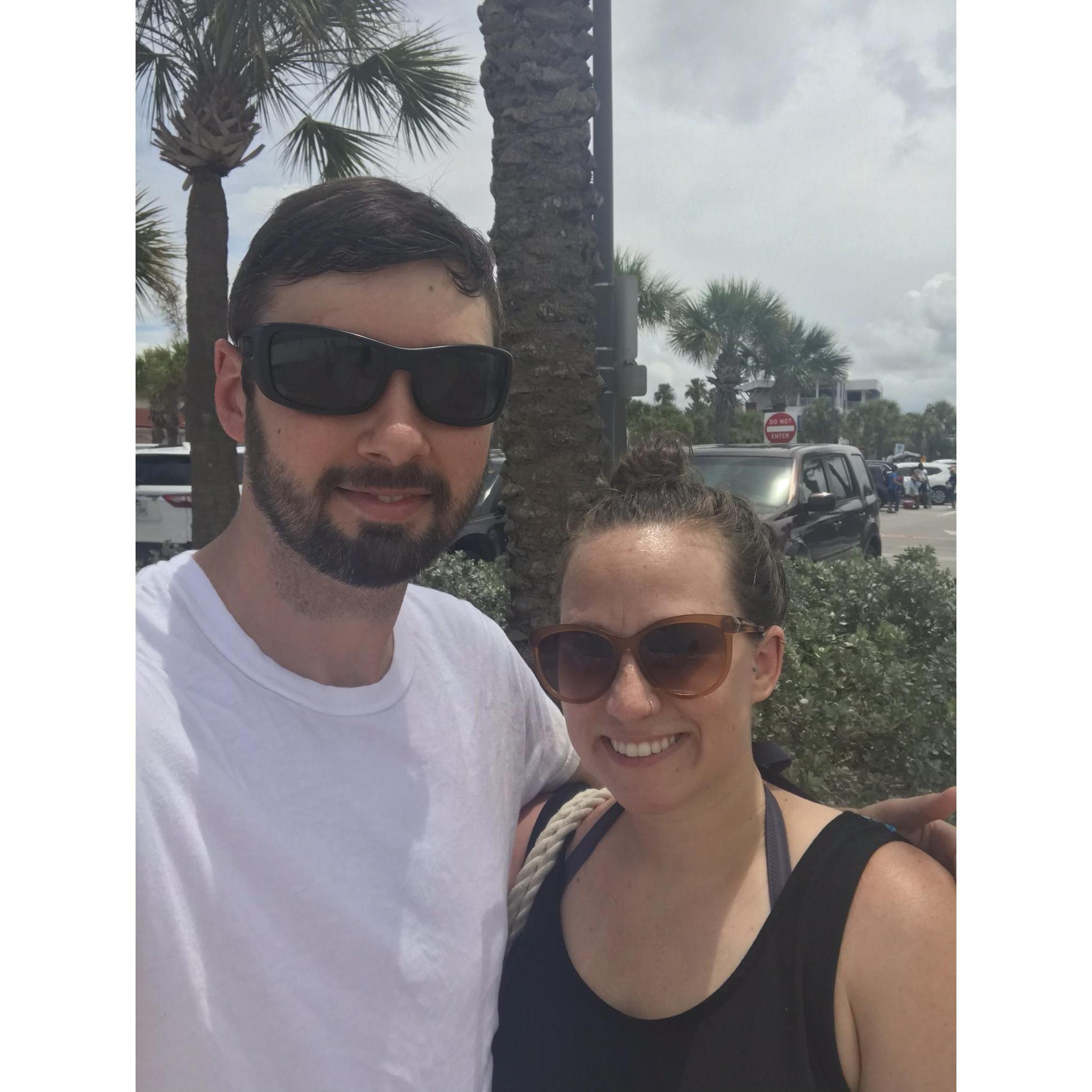 First trip to Tampa together, so we went to the beach