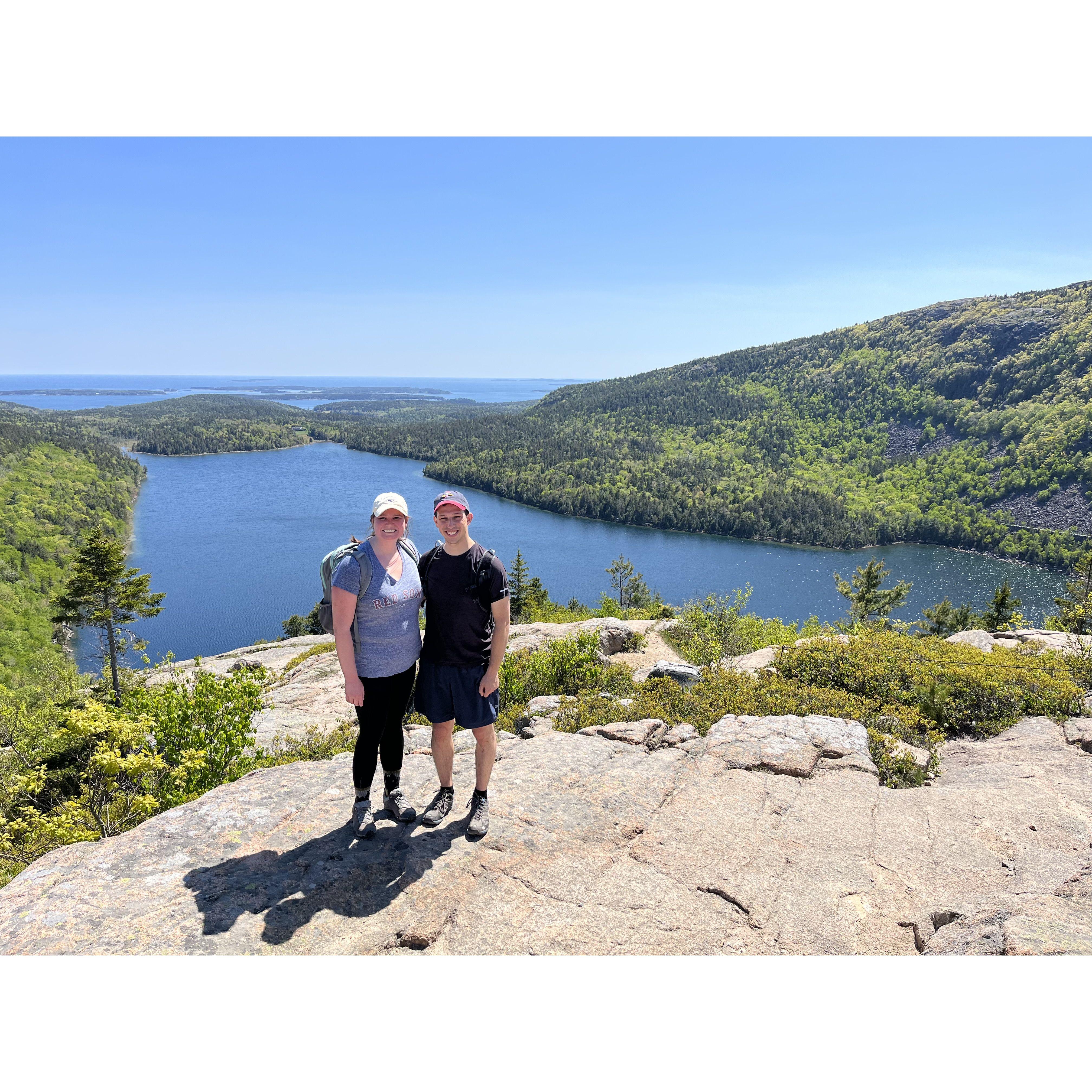 Our first camping trip together on Memorial Day weekend in 2023 at Acadia National Park.