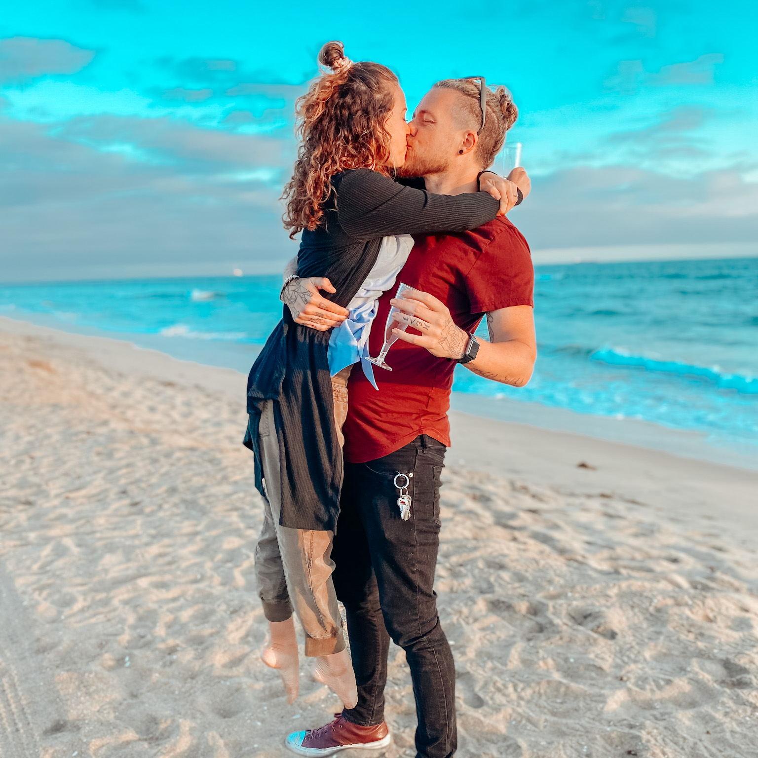 Right after she said yes!