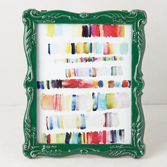 Scalloped Enamel Frame