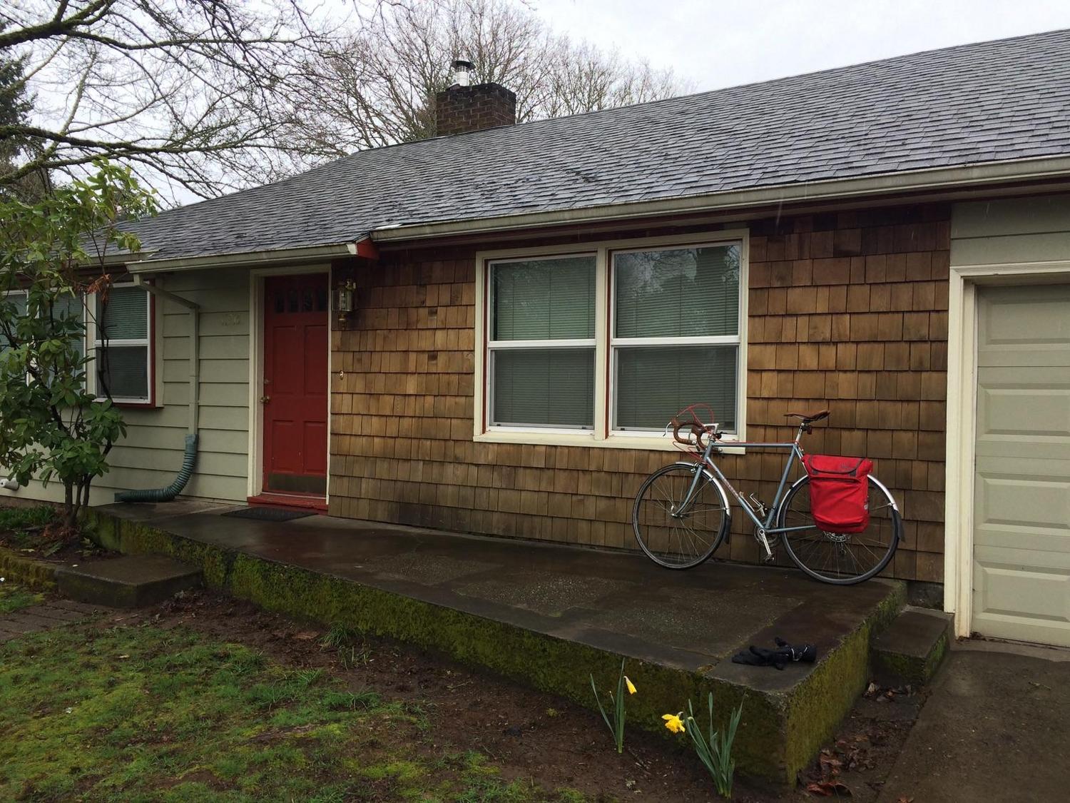 Our first place we lived together in Portland. It was such a cute little space! We even repainted the entire inside before we moved in!