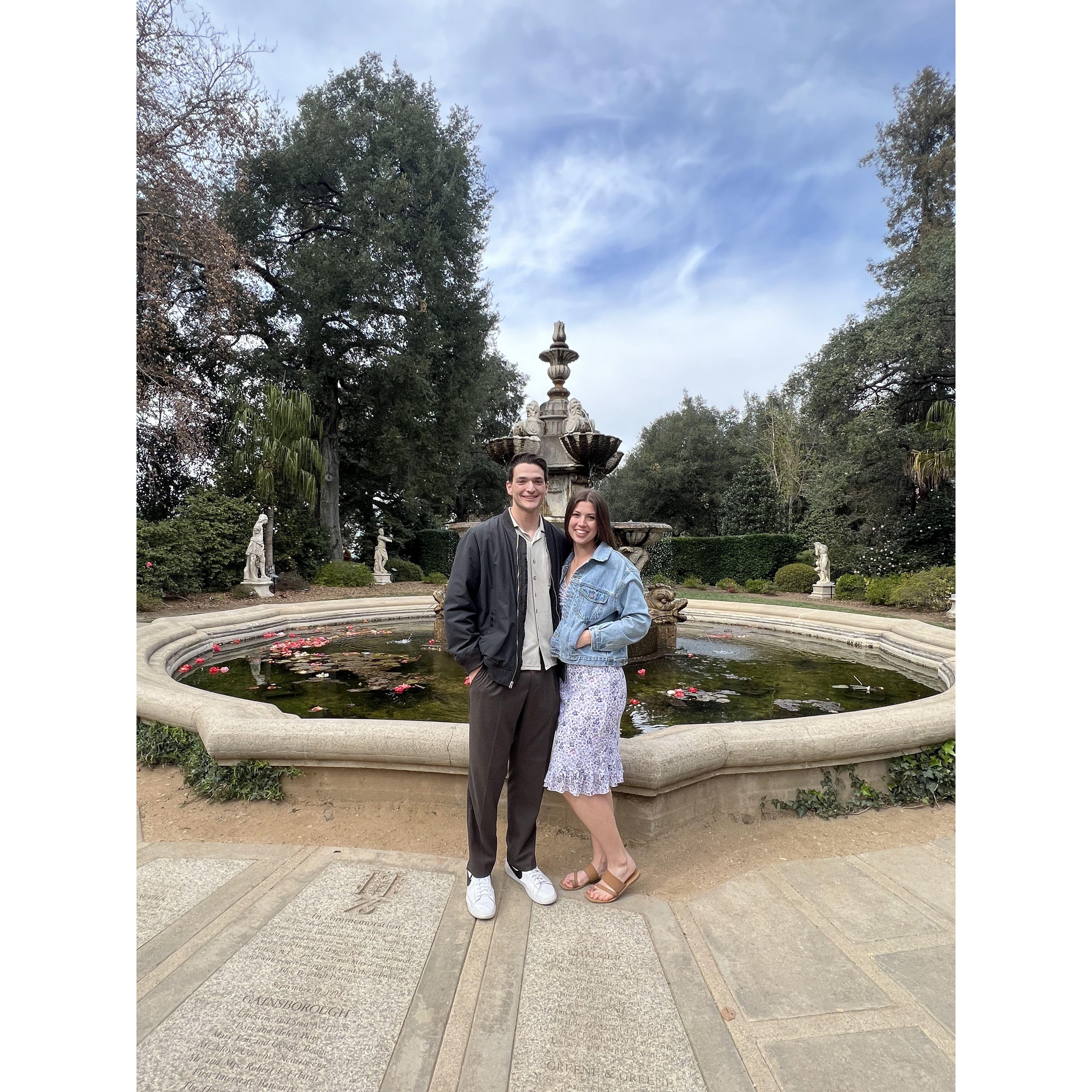 This is the first time we went to Huntington Library!