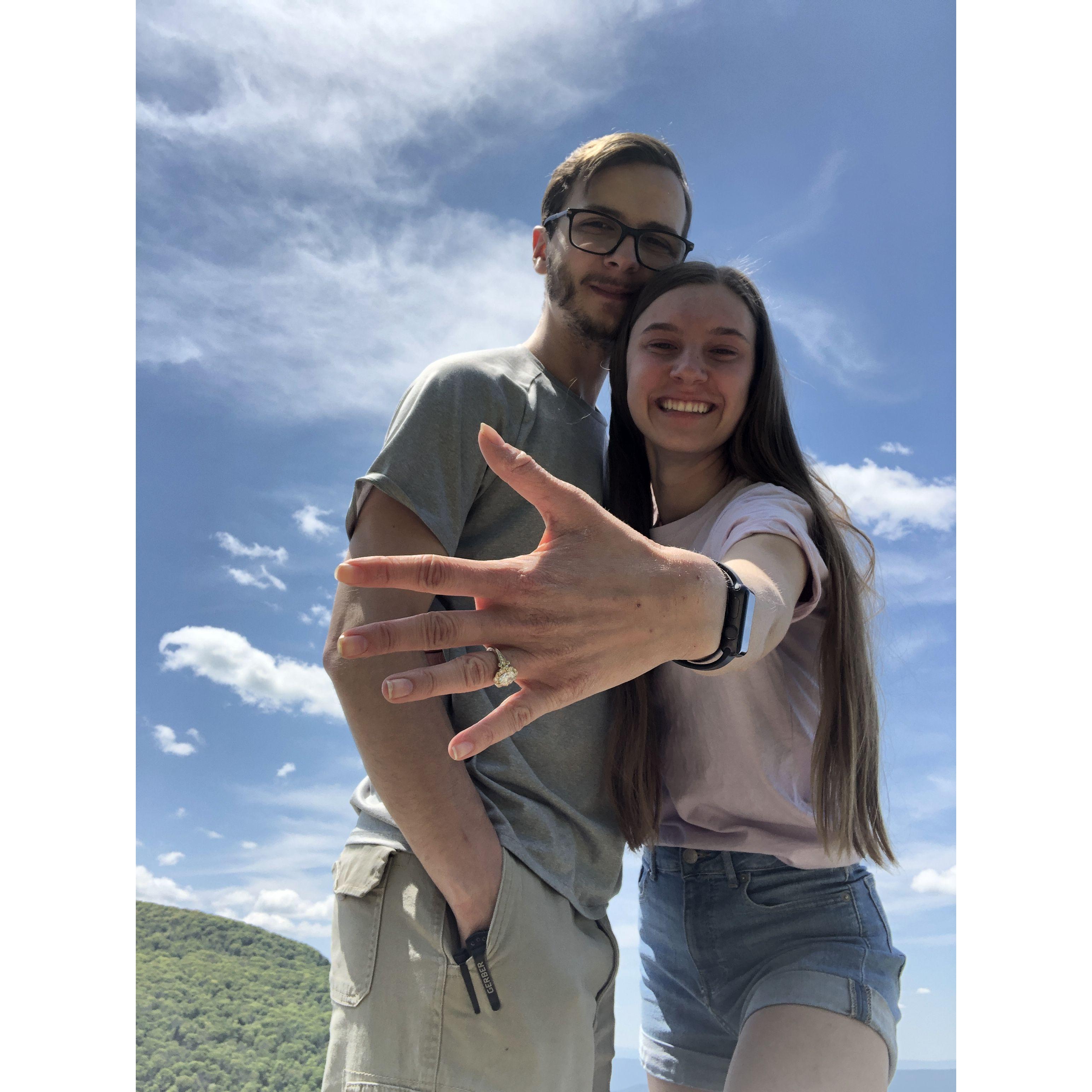 Engaged in Shenandoah National Park!