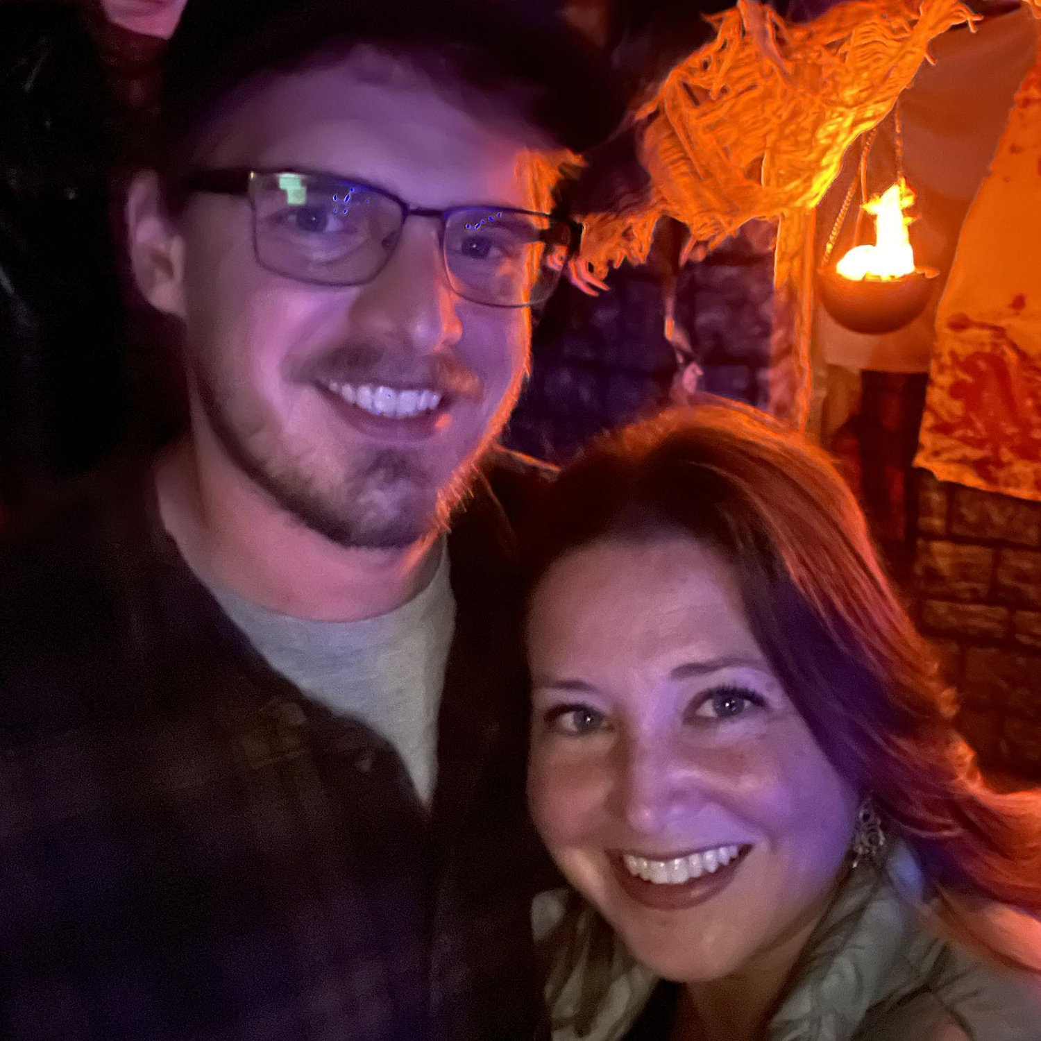 October 2023
Our first photo together at a haunted house.