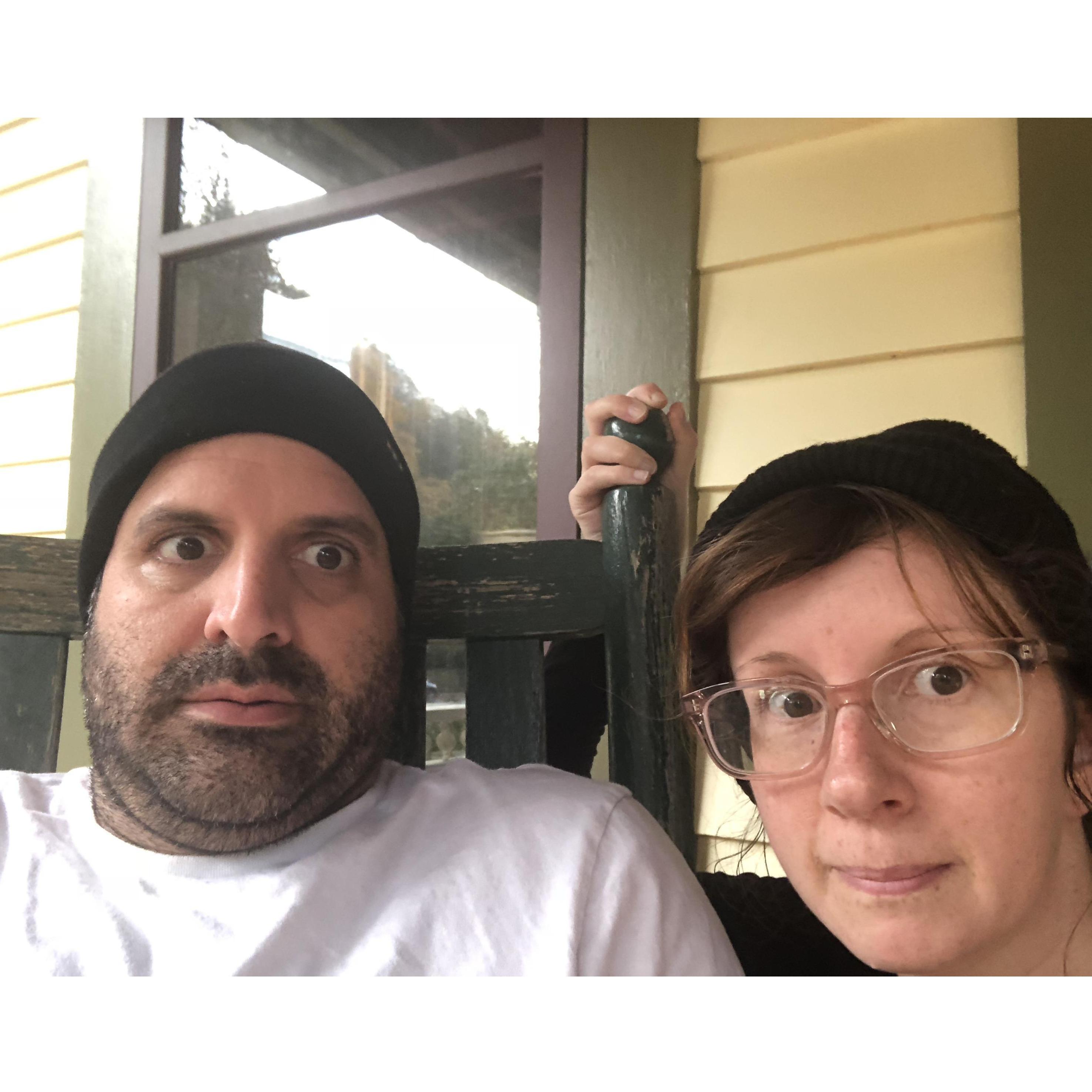 We were cat burglars for Halloween.