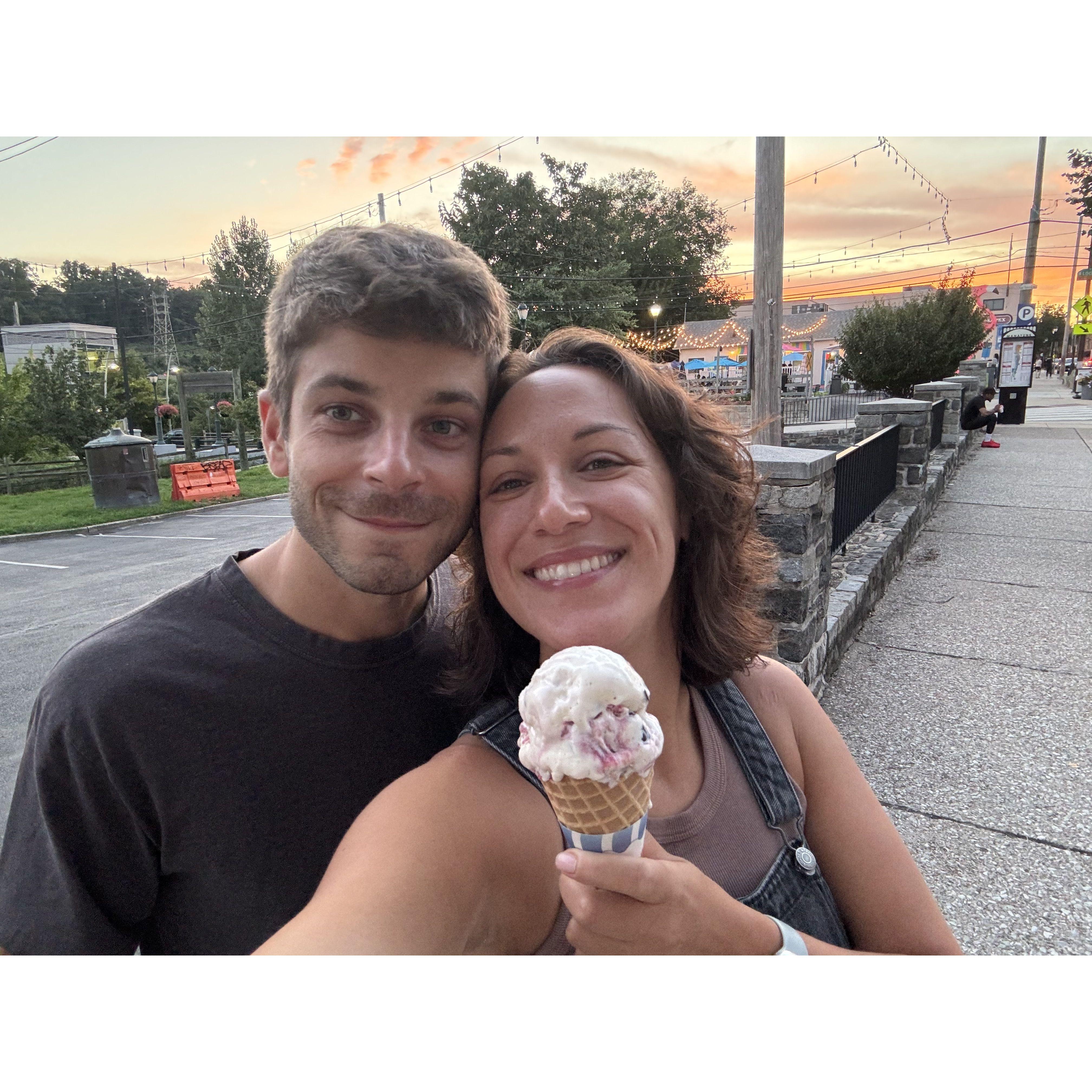 Ice cream in the summer (and every other season) is an absolute must for us