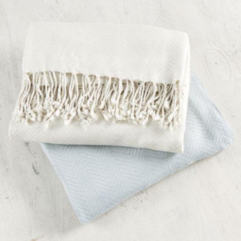 Summer Bamboo Throw - IVORY