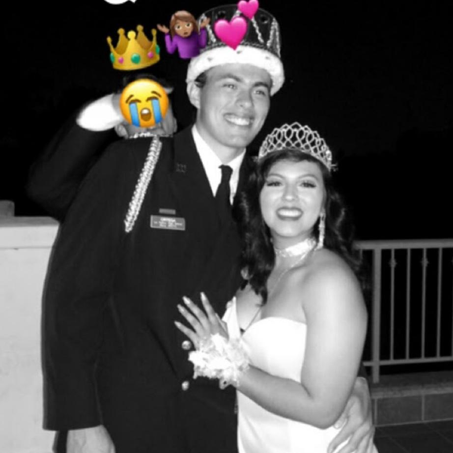 Senior navy ball king and Queen 2017