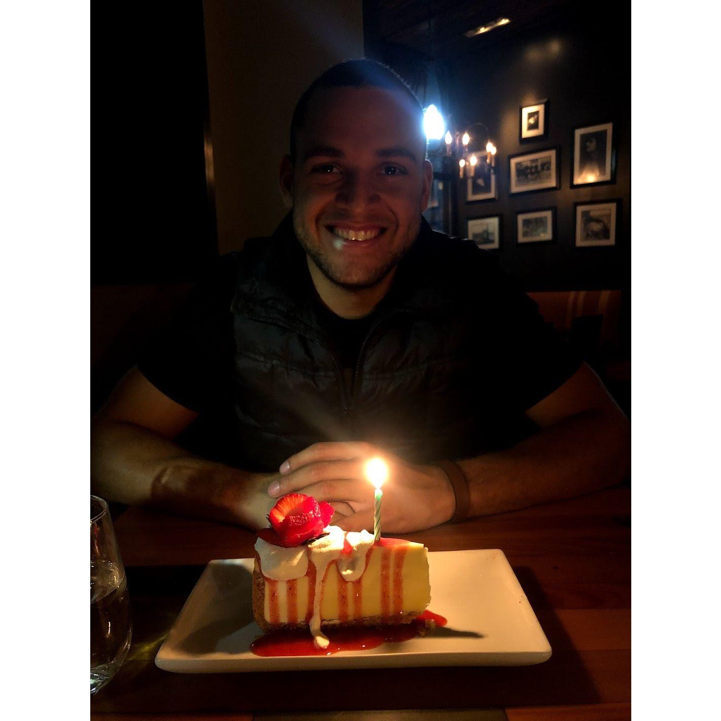 On a surprise trip to Boston for Vincent's 22nd Birthday
