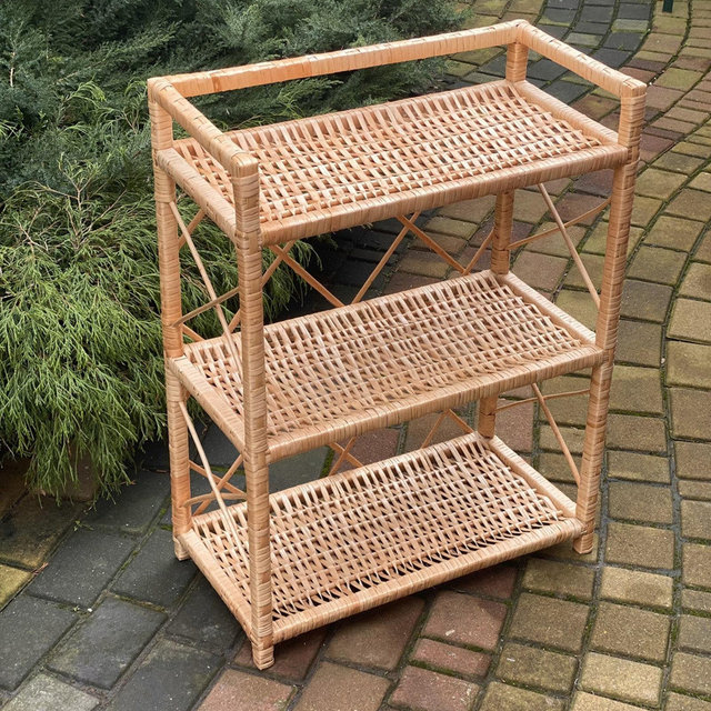 wicker shoe rack plant stand natural rattan shoe storage shelf wicker etagere rattan furniture wicker plant shelf boho shoe bench bookcase