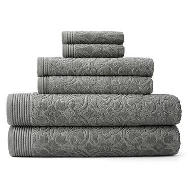 Royal Velvet Verona Sculpted 6-pc. Towel Set
