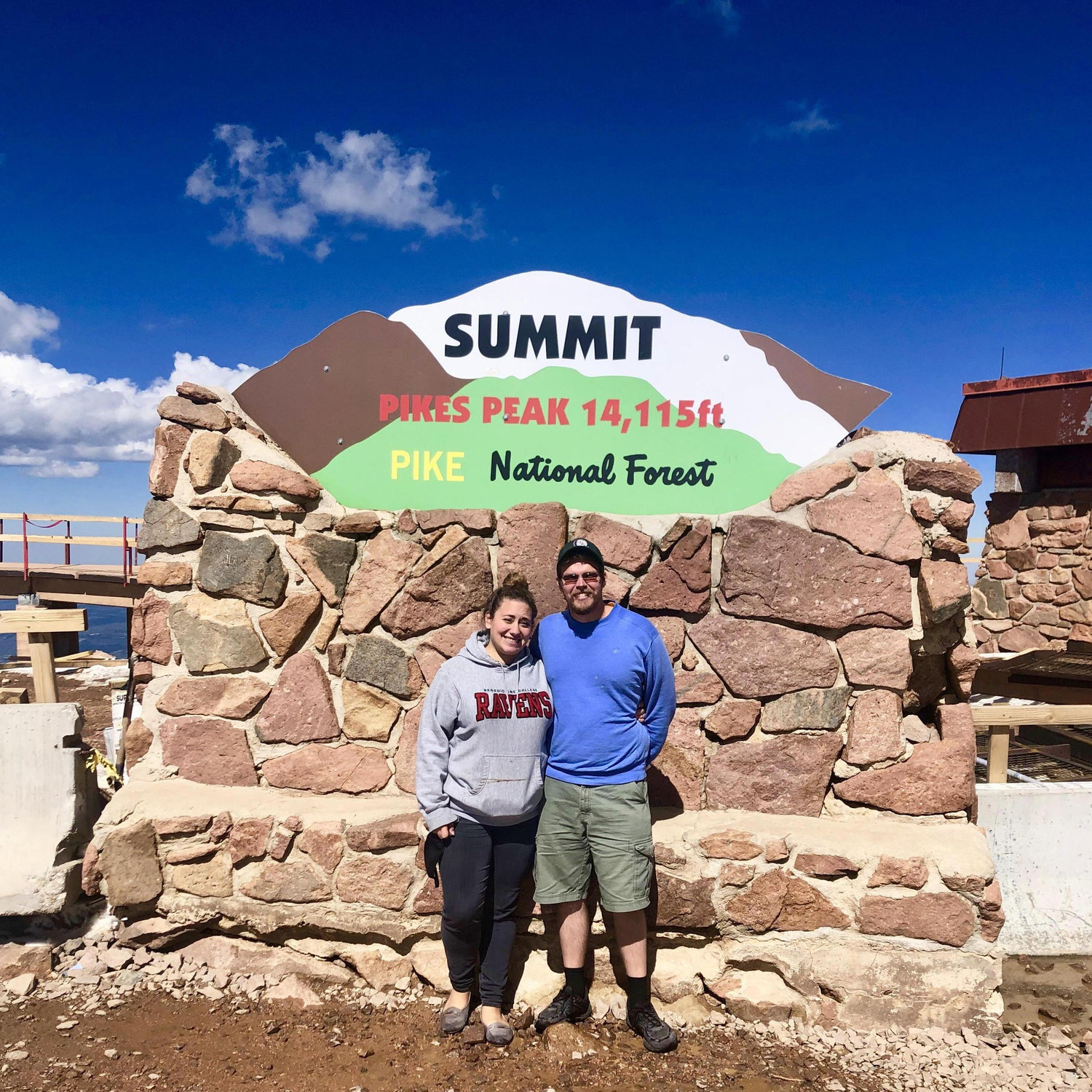 A very sunny Pikes Peak