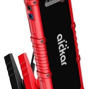 D-30 - Aickar 800A Peak 19800mAh Car Jump Starter (All Gas & 4.5L Diesel Engine) Portable Car Battery Jump Starter, Power Bank, Built-in LED Flashlight with Car Jumper Cables Heavy Duty