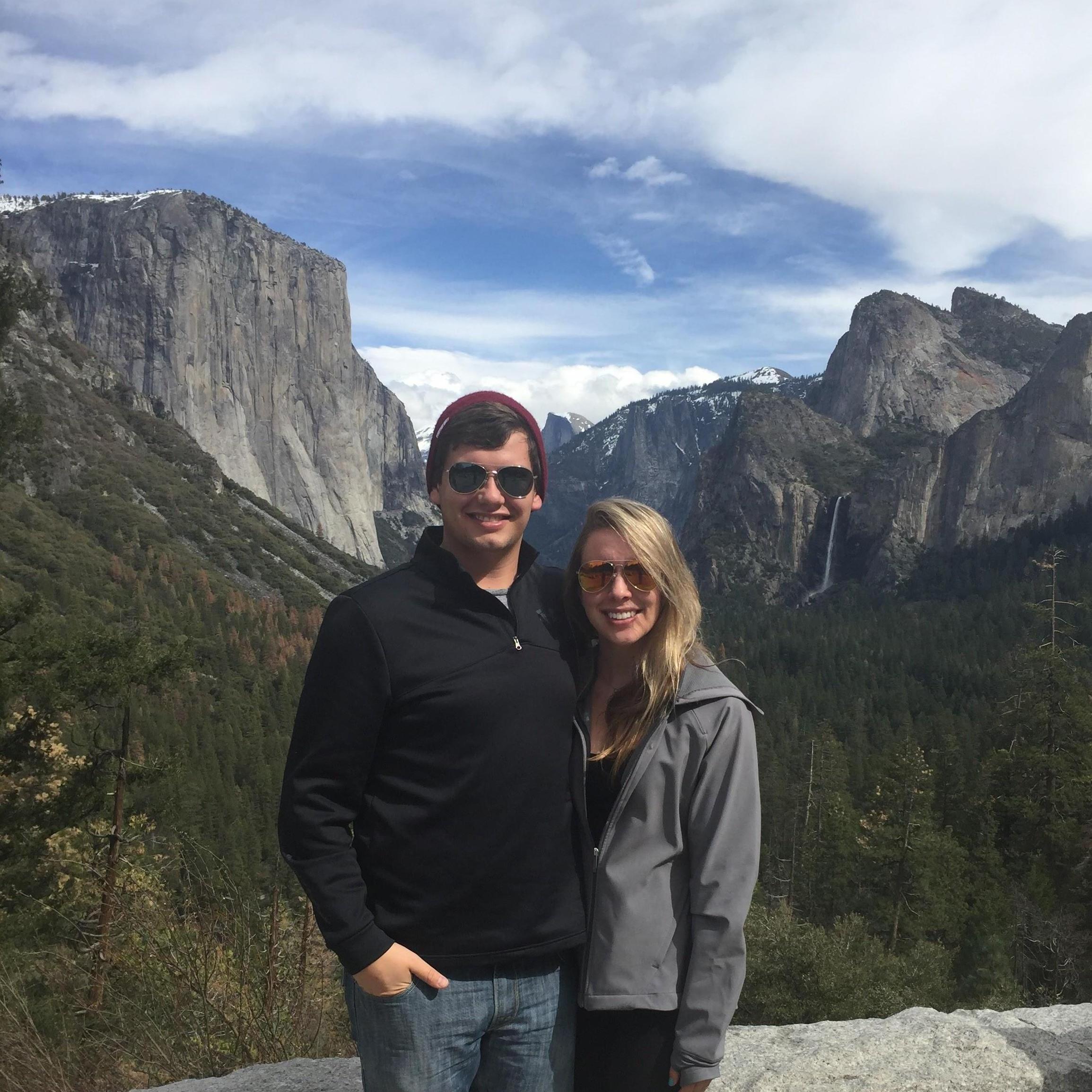 Our first National Park. We took a road trip up to Yosemite for our Senior Year Spring Break.