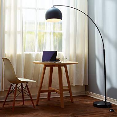 Versanora VN-L00013 Arquer 66.93" Modern Arc Floor Lamp, Black