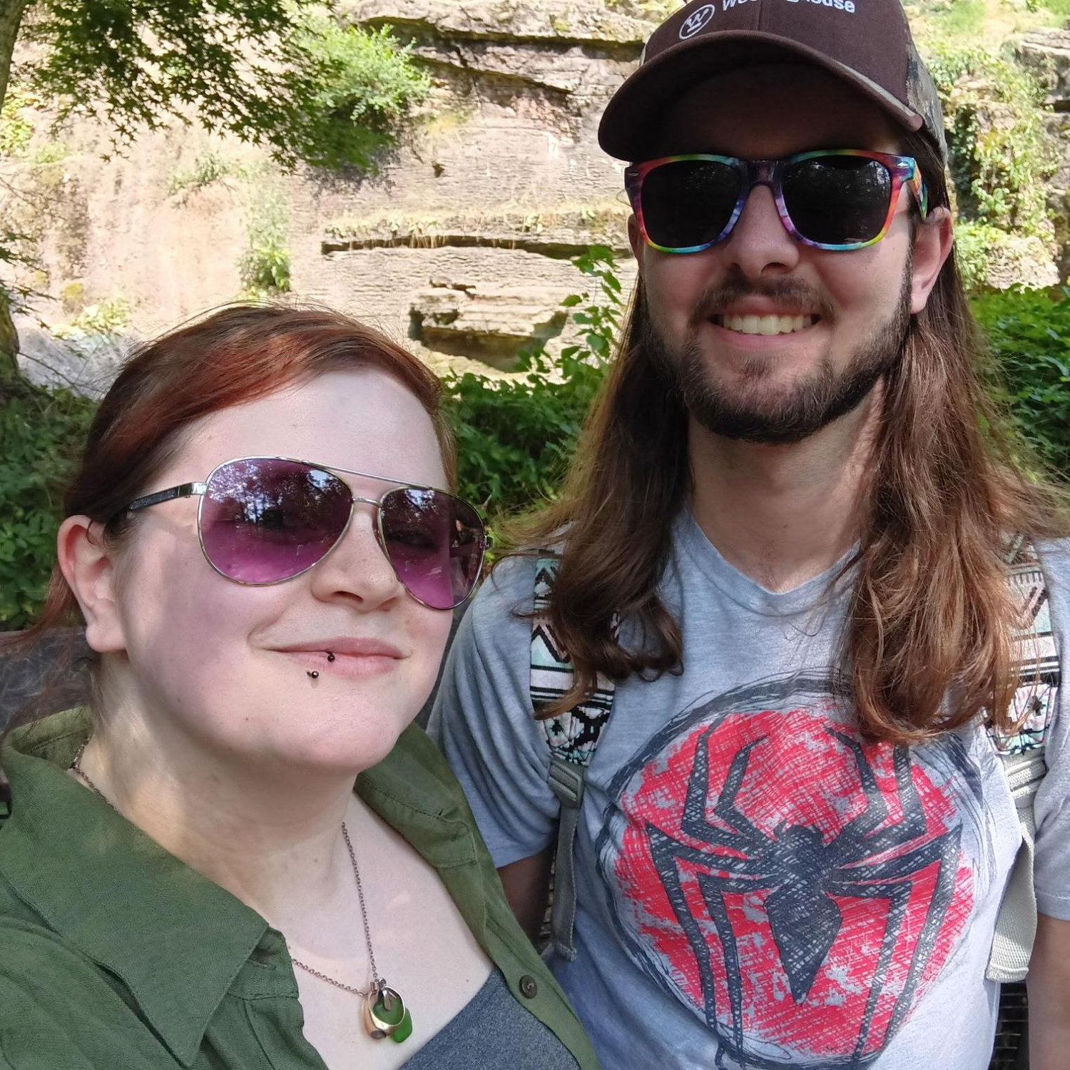 Two cool kids on their first trip to the zoo together