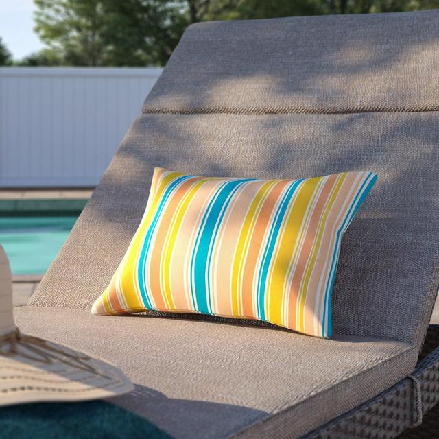 Baldridge Cotton Indoor/Outdoor Striped Cotton Lumbar Pillow