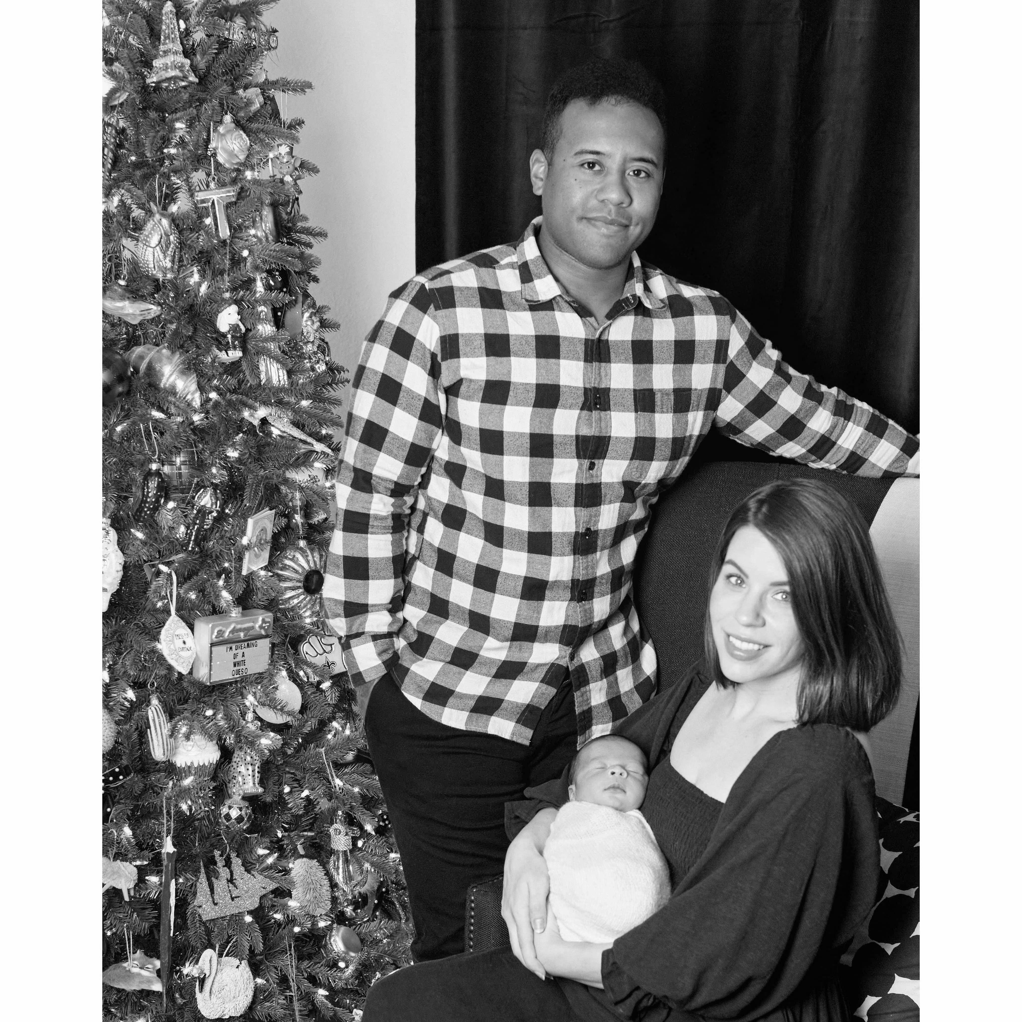 First family Christmas picture. December 2021