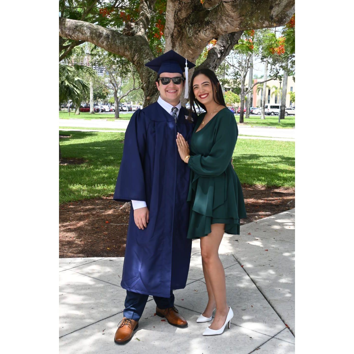 This was at Ken's graduation in 2022! #GoPanthers #PawsUp