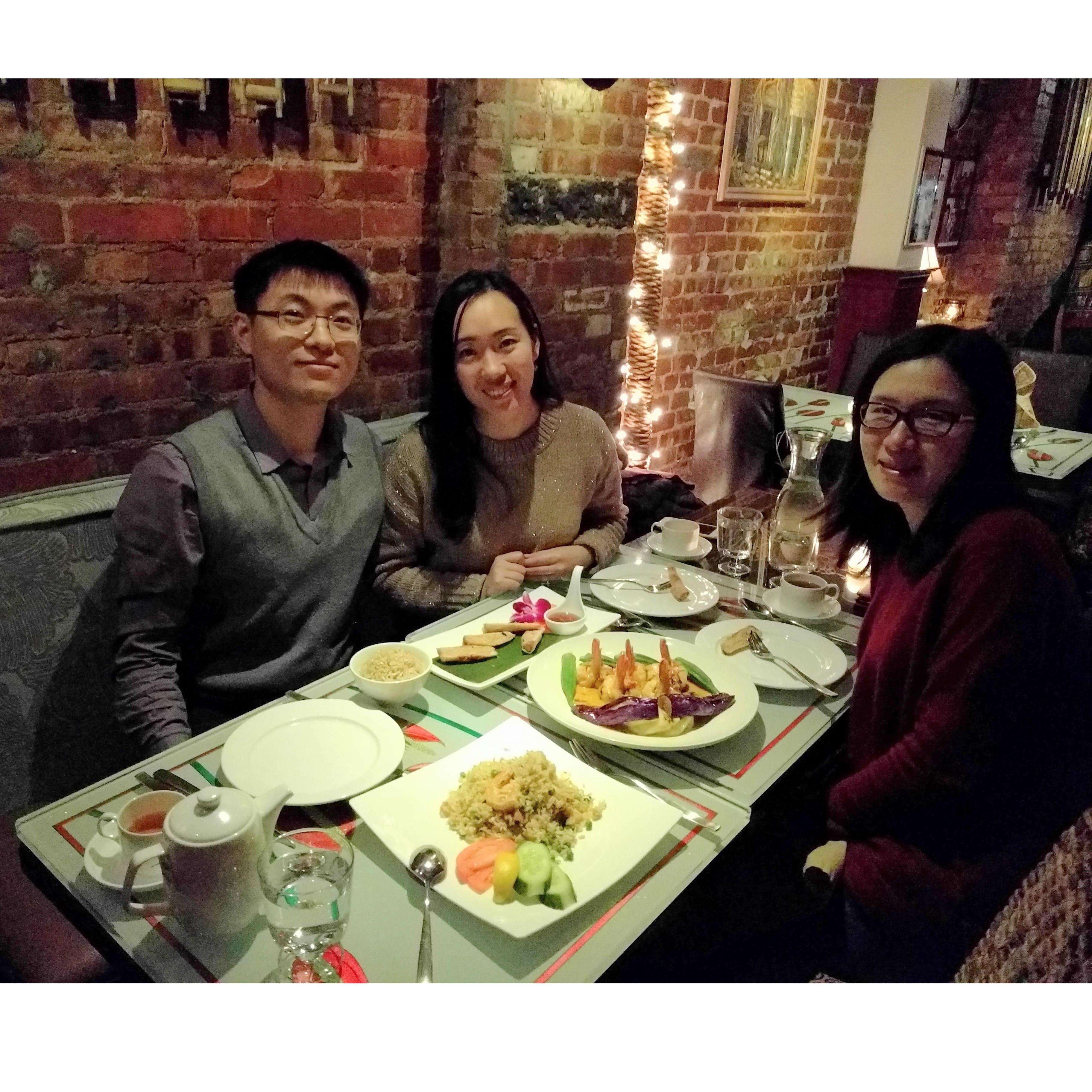 With our friend Ying Tang in NYC