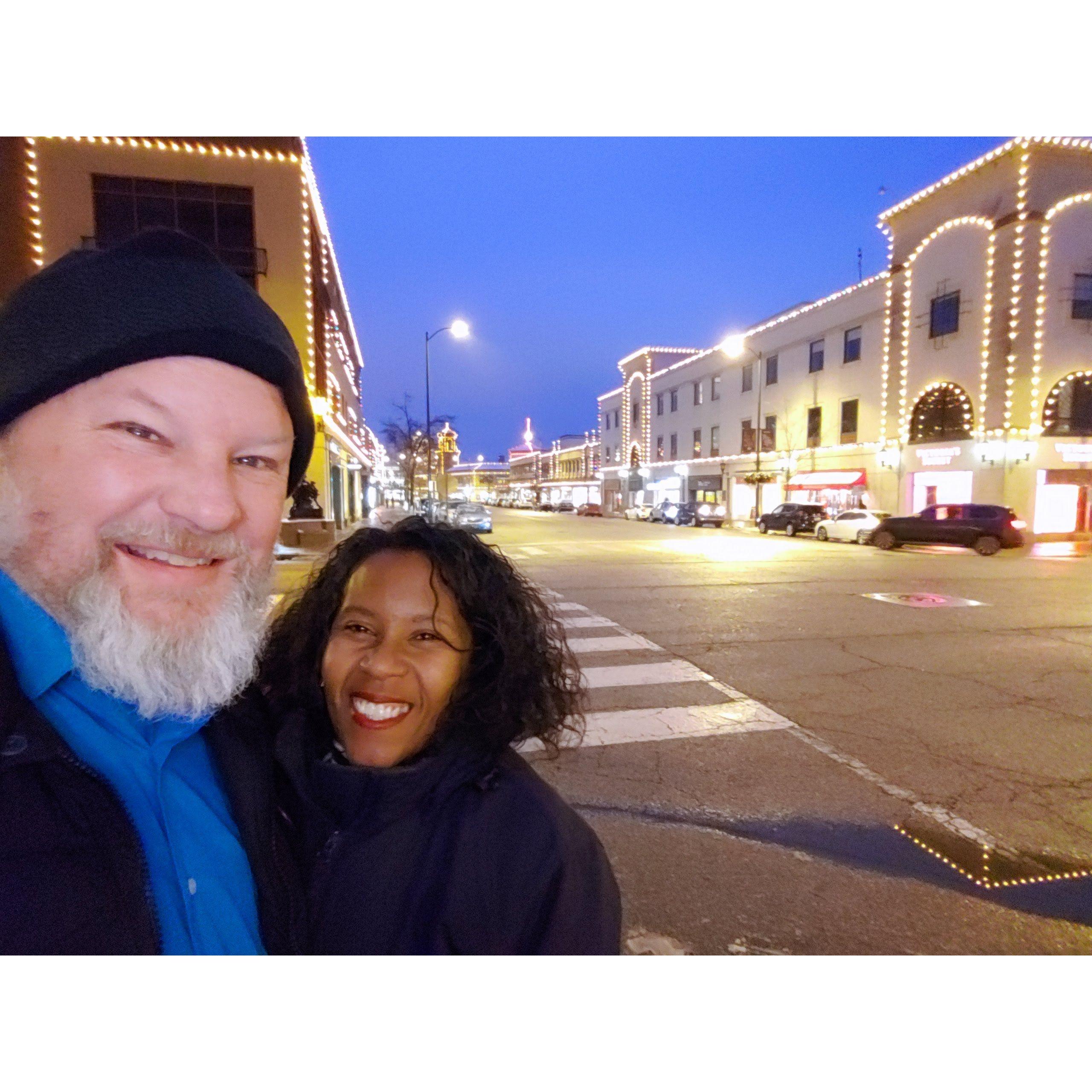 Checking out the Christmas lights at Country Club Plaza - Kansas City