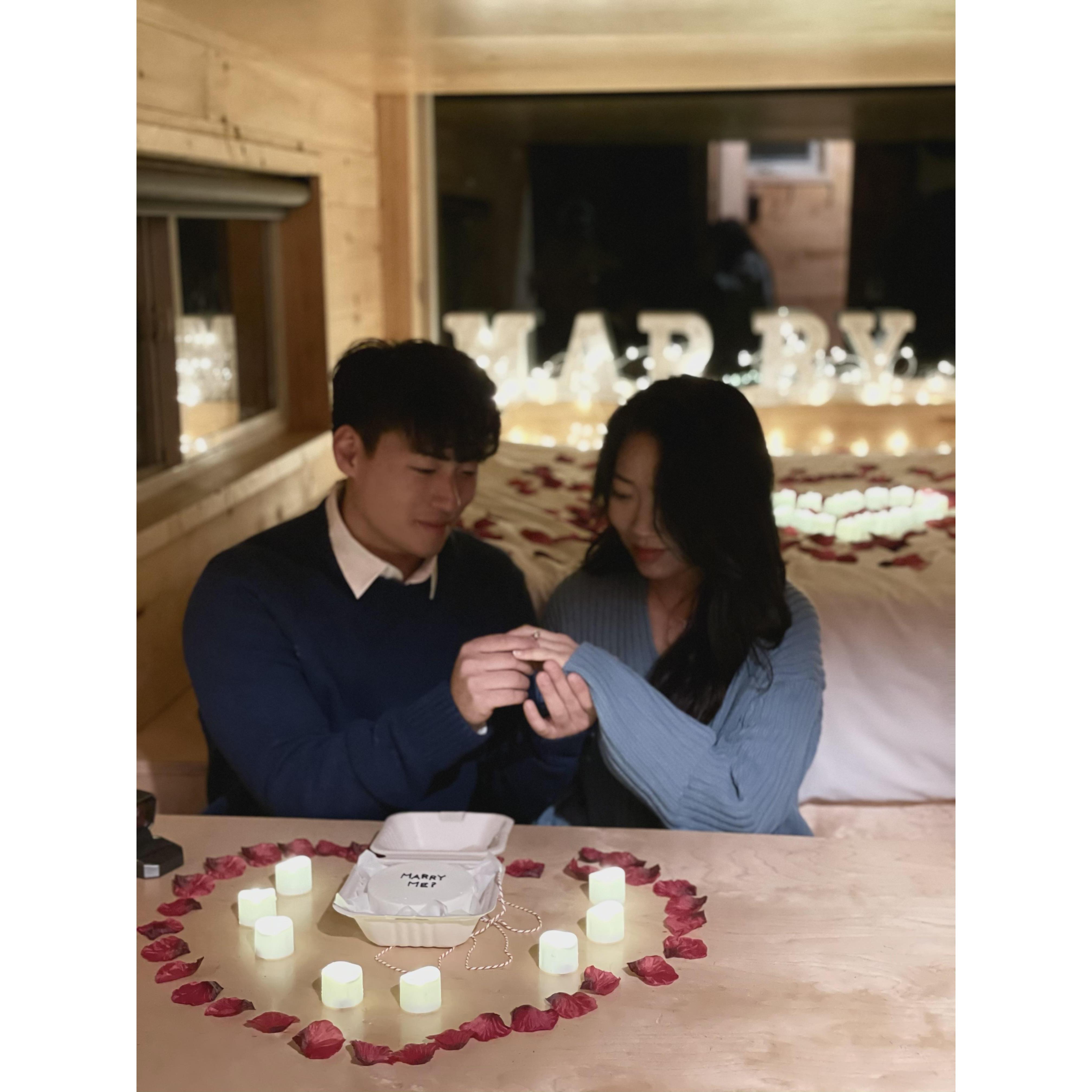 The day we got engaged!