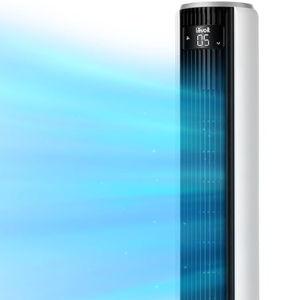 LEVOIT Tower Fan for Bedroom, 90° Oscillating Standing Fan with 28dB Quiet for Sleep,