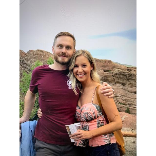 This was one of our first dates, he took me to see Kaleo at Red Rocks for my 27th birthday!