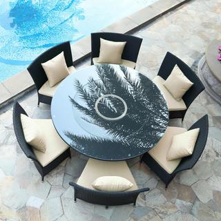 Nightingdale 7-Piece Rattan Outdoor Dining Set
