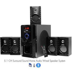 Frisby FS-5000BT 5.1 Surround Sound Home Theater Speakers System with Bluetooth USB/SD & Remote - Walmart.com