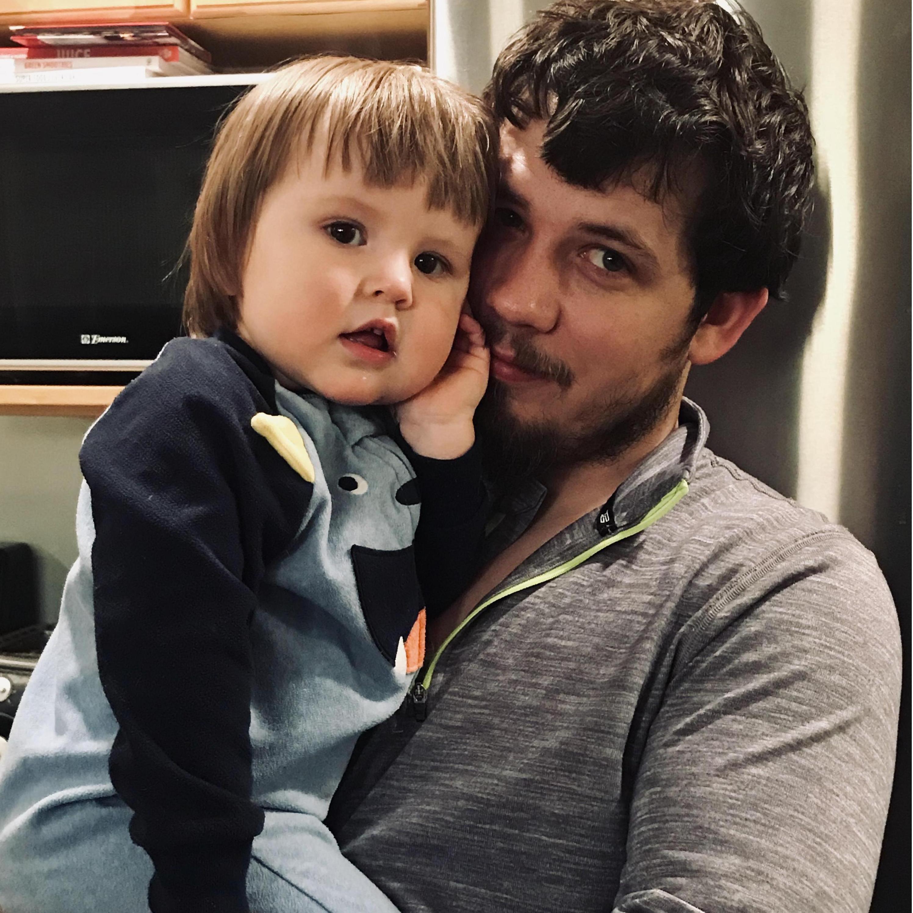 "Dada" with his mini-me!
