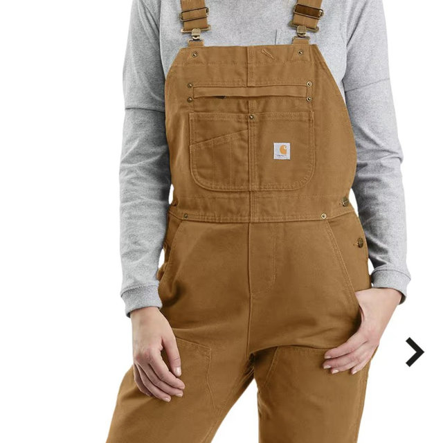 Carhartt Quilt-Lined Duck Bib Overalls for Ladies