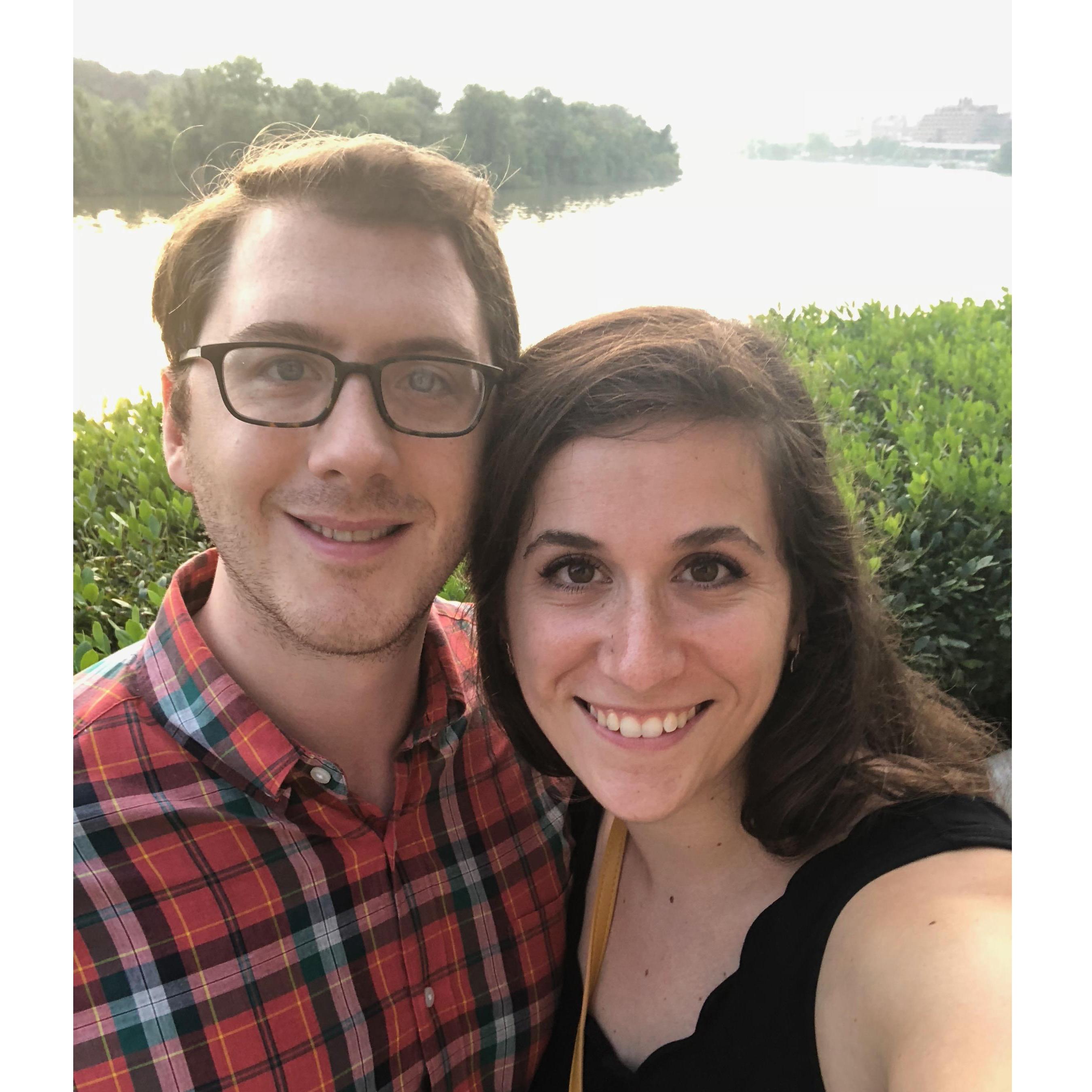 August 2018 -- seeing Hamilton at the Kennedy Center! Act II should be ending any minute now.
