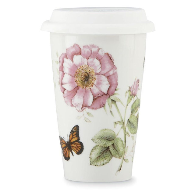Lenox 837583 Butterfly Meadow Thermal Travel Mug, Multicolor, 1 Count (Pack of 1)